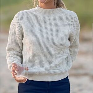 Long Wharf Women's Rye SeaWell™ Sweater In Cream